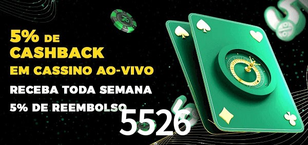 Promoções do cassino ao Vivo 5526